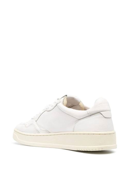 MEDALIST LOW SNEAKERS IN WHITE LEATHER Autry | AULMGG04GOAT/GOAT WHITE